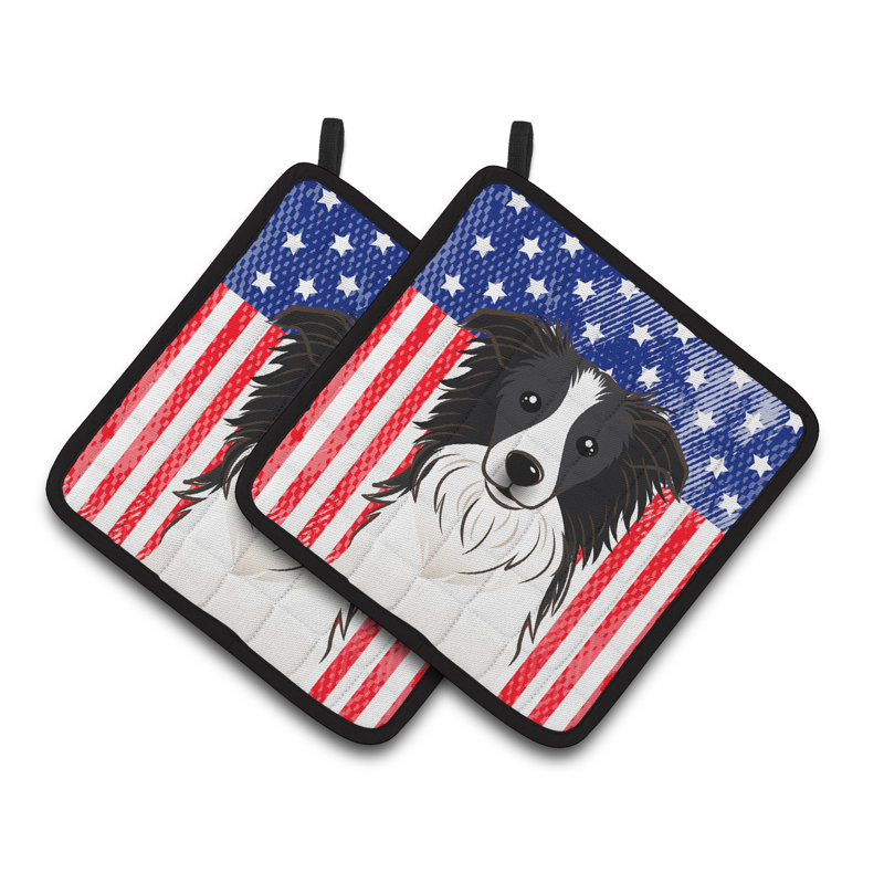 Caroline's Treasures American Flag Potholder