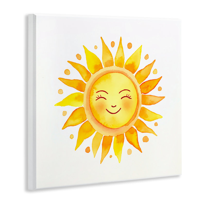 «Happy Sun Boho Rays», art mural sur bois par Andrea Haase