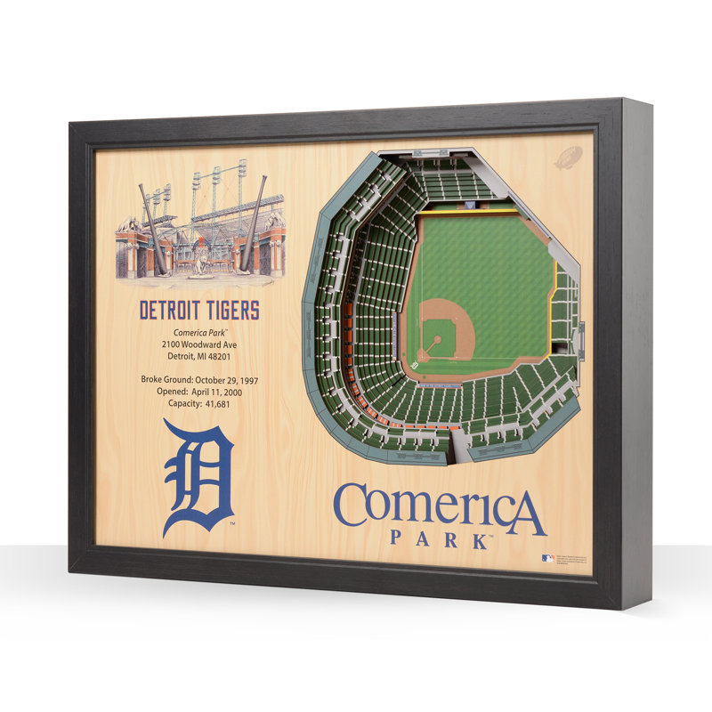 MLB 25-Layer StadiumViews 3D Wall Art, Detroit Tigers