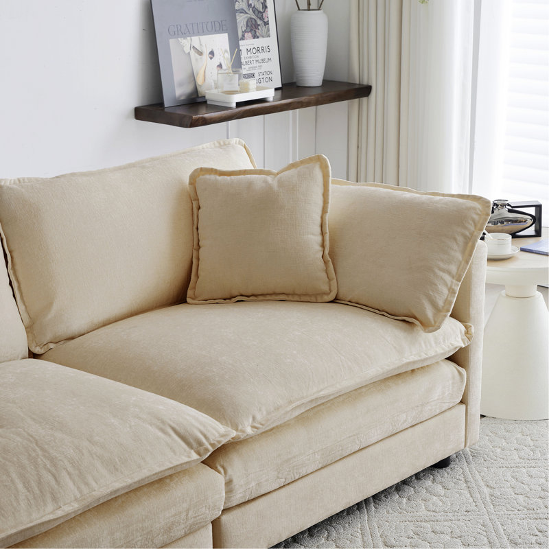 Canapé de style moderne pour intérieur, canapé 3 pièces avec sièges très profonds, moderne et confortable, idéal pour créer un espace de détente