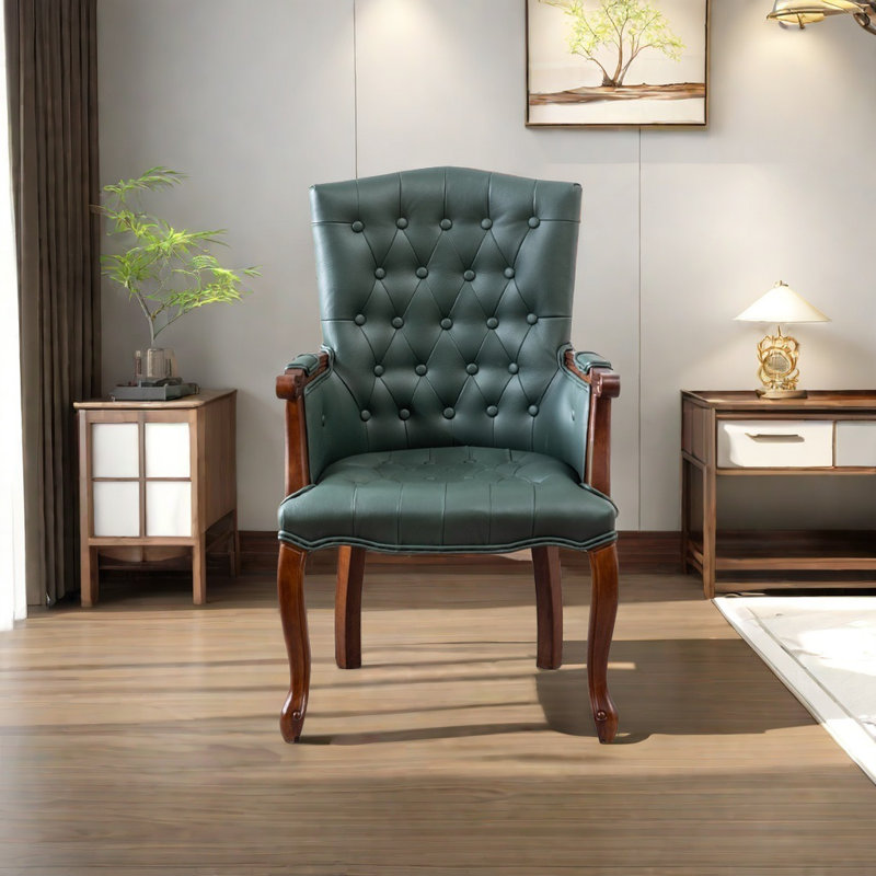 Chaise de qualité supérieure avec pieds en bois d'hévéa, Atrovirens