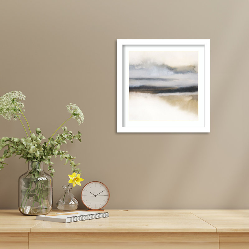 «Misty Greyland II» par Grace Popp, impression sur bois encadrée, H 13 po x l 13 po