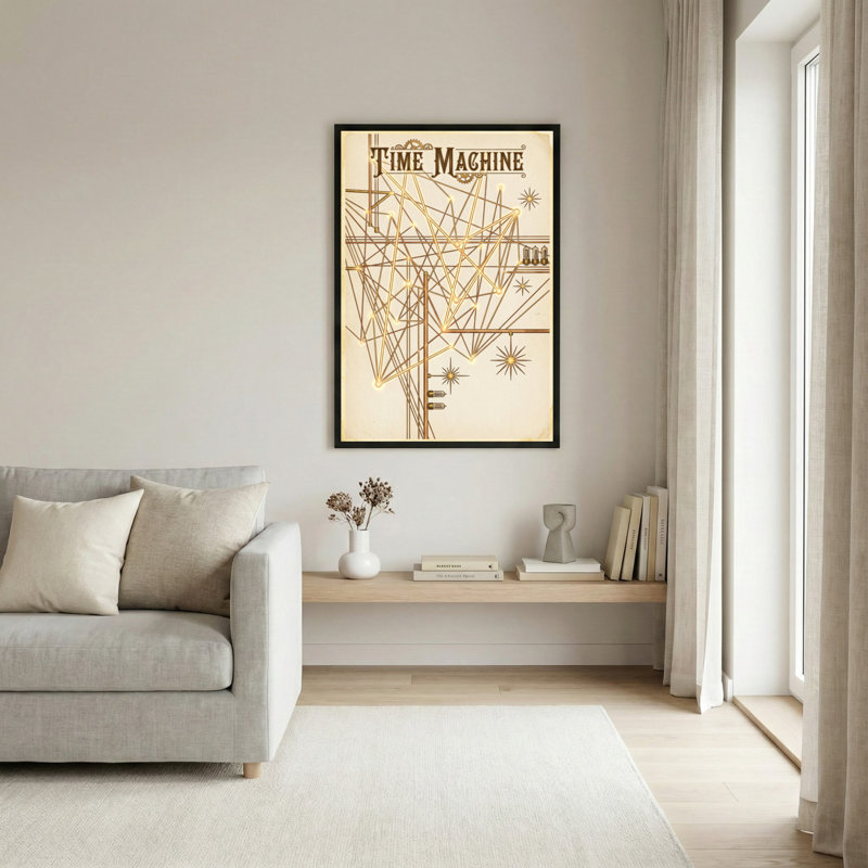 Time Machine Steampunk, ensemble de 1 reproduction d'art sur toile tendue sur toile, H 36 po x l 24 po