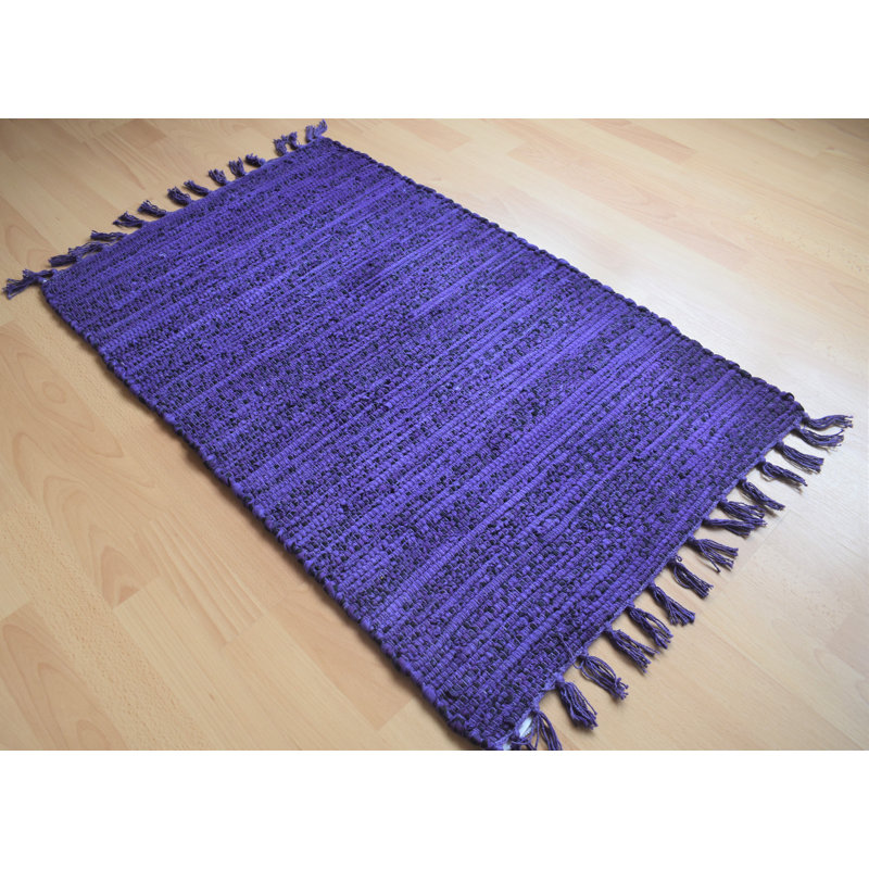 Encinal Solid Colour Hand Woven Indoor / Outdoor Area Rug, Rectangle 75 x 135cm