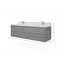 Meuble-lavabo double flottant en teck Madison-96318286