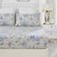 Ensemble de literie 100% coton égyptien, ensemble de literie 4 pièces à motif floral de luxe à densité de tissage 800 dans un motif damassé bohème, doux et respirant, pour la chambre d'amis-128817907-130902023