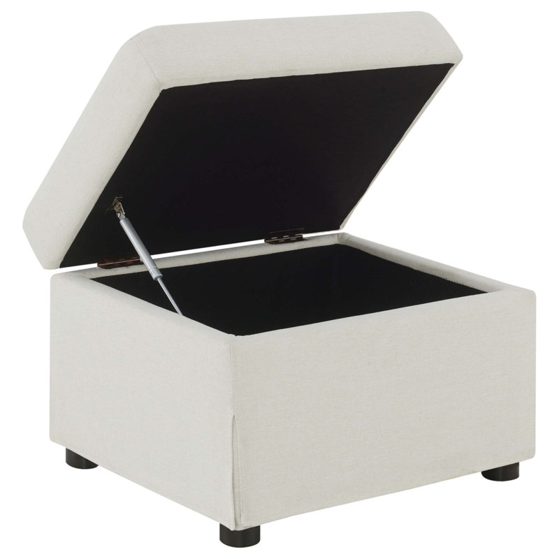 Repose-pieds avec rangement relevable hydraulique Merced Beige