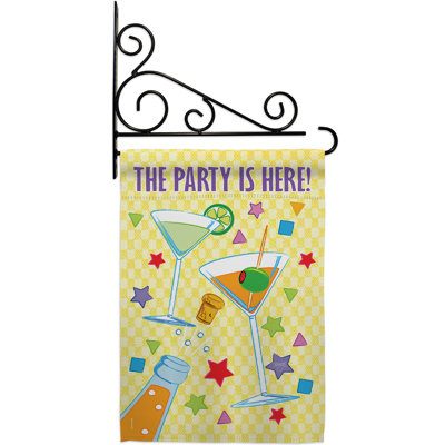 Double Sided 18.5'' H x 13'' W Polyester Birthday Flag Set