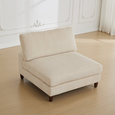 Double Upholstered Armless Chair by Mercer41