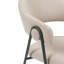 Noah Set of 2 Upholstered Dining Chairs with Black Metal Frame-133401228