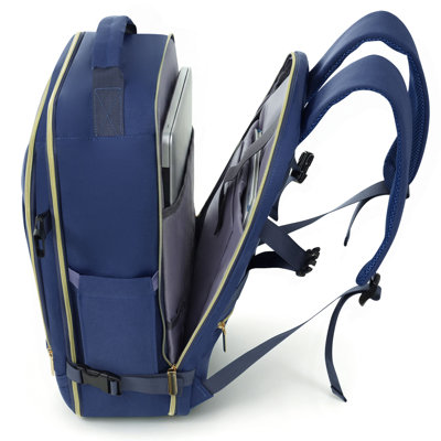 3-Piece Luggage Set  - 20in Checked Suitcase with TSA Lock Travel Duffel Bag Wet-Dry Toiletry Bag