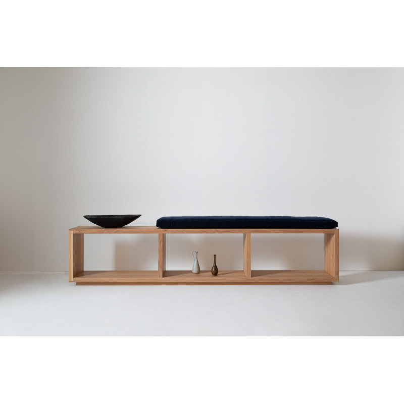 Cube + Void Upholstered Storage Bench, 19.5" H x 92" W x 13" D