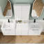 Ensemble de meuble-lavabo double 72 po