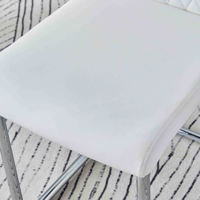Chaise d'appoint Denmon, Blanc
