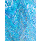 Tumbling Cascade Print by Denise Dundon