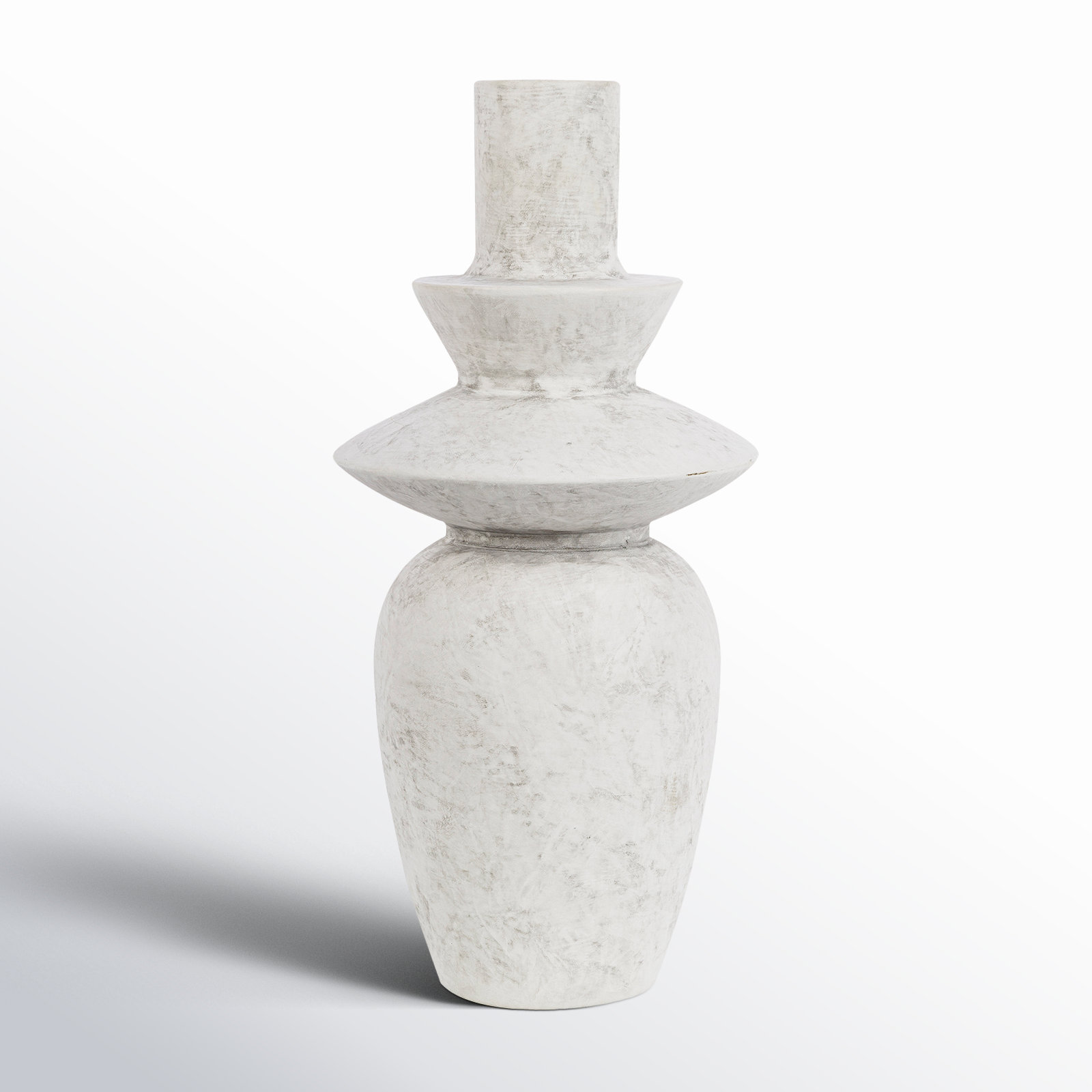 Fitzpatrick Ceramic Table Vase, White