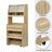 33.5" W Multifunctional Buffet With Hutch, Foldable Dining Table-886629194