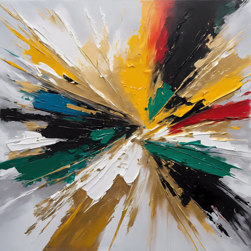 Color Burst, 42" H x 42" W