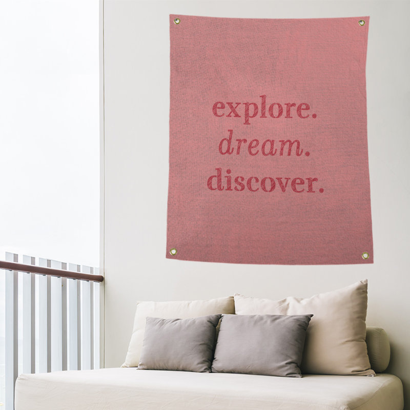 Tapisserie de polypropylène discover de rêve en polyester, H 59 pi x l 50 po, Rouge