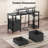 Computer Desk With Led Lights And Power Outlets, Gaming Desk With Monitor Stand,Home Office Writing Desk With Storage-1452604711-1457460343