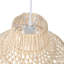 Luminaire suspendu en rotin naturel tissé à la main-29092425