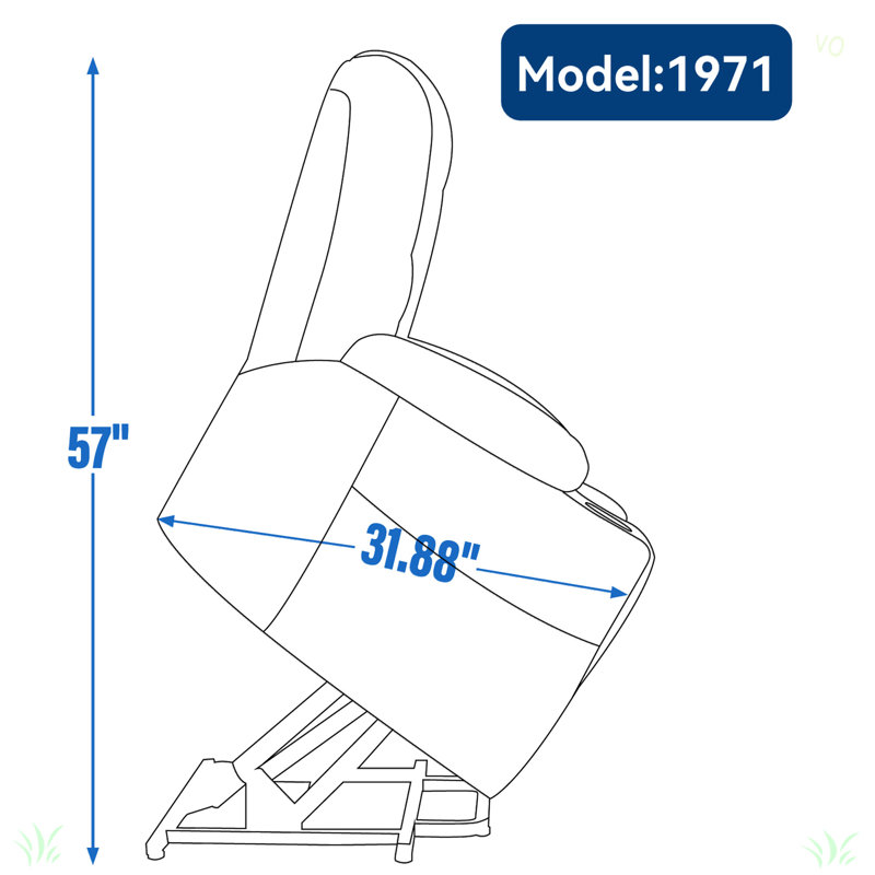 Large Power Lift Recliner Chair With Massage And Heat For Elderly, Overstuffed Wide Recliners, Heavy Duty Motion Mechanism With USB And Type C Ports, 2 Steel Cup Holders