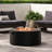 Dark Grey 32" Fire Pit, 40,000 Iron - Quick Ignition Function Shortly Round Easy