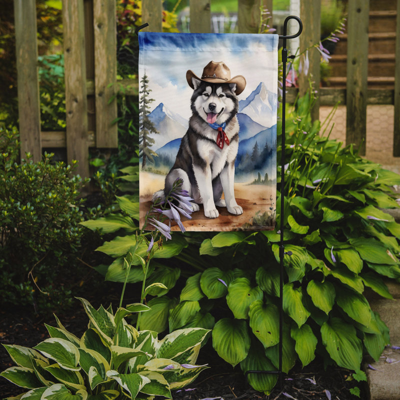 Drapeau Cowboy Welcome Garden, Malamute d’Alaska