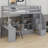 Loft Bed With L-Shaped Desk And Drawers, Cabinet And Storage Staircase-977518119