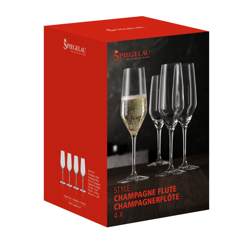 Style 8oz. Crystal Flute Set