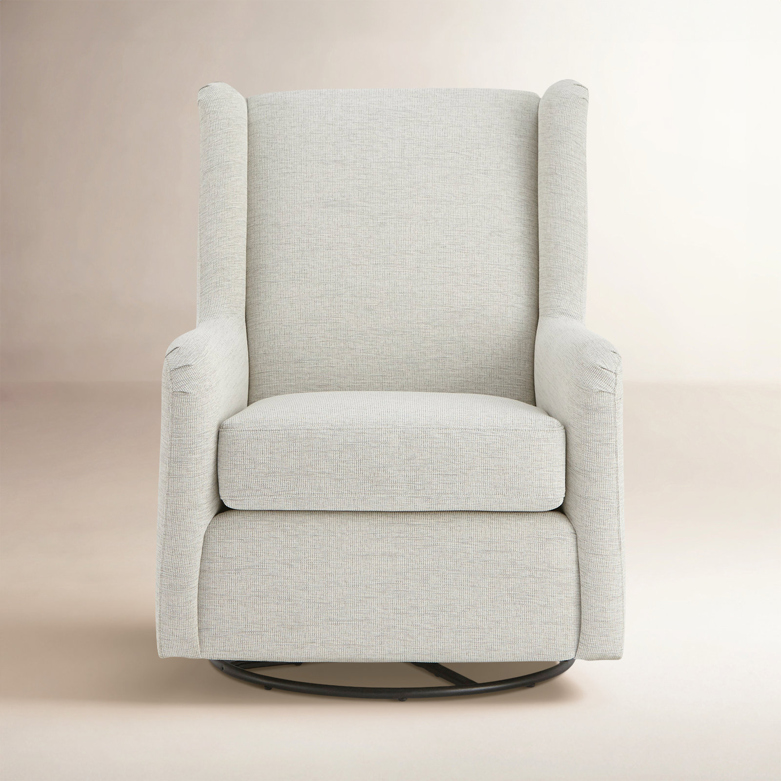 Miranda Upholstered Swivel Glider, Galloway Canvas Performance