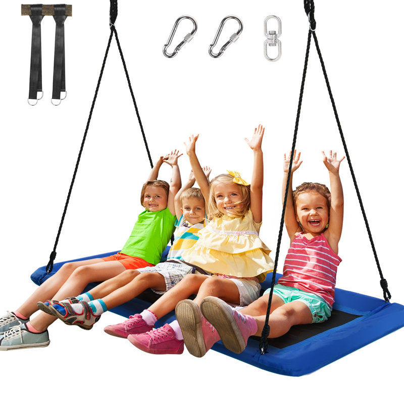 Portique pour enfant 60 po Gymax, Bleu