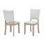Ensemble de table de salle à manger 5 pièces avec 4 chaises rembourrées, meubles de cuisine et de salle à manger modernes en bois