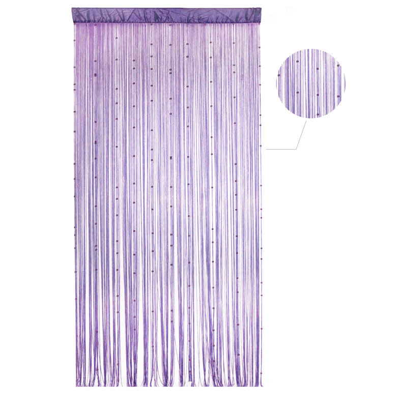 Ensemble de 2 rideaux Alliya, mauve
