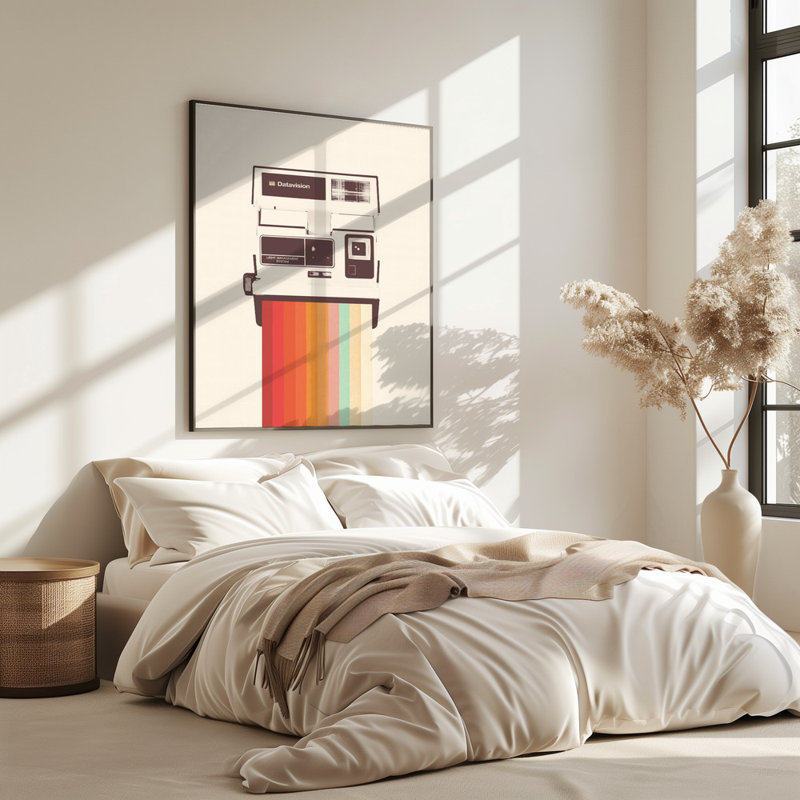 Instant Camera Rainbow by Florent Bodart - Wrapped Canvas Print, 50.8cm H x 76.2cm W