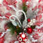 Vaporisateur d'ornement rouge et blanc pour couronne de Noël