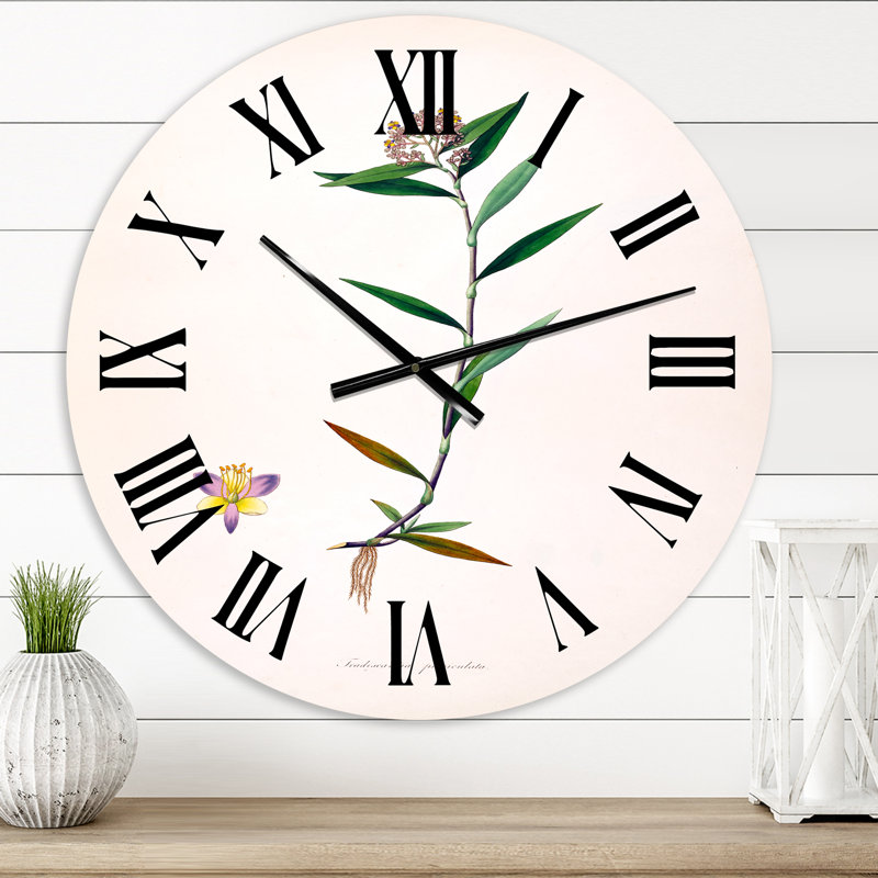 Vintage Botanicals XIX - horloge murale de ferme, Petit