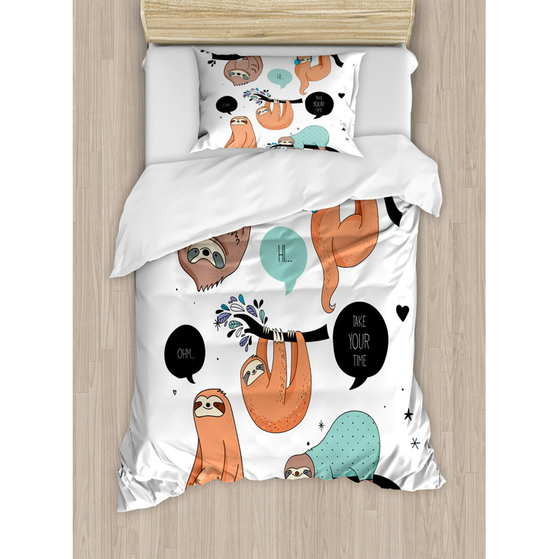 Modern & Contemporary Duvet Cover, Twin Duvet Cover + 1 Standard Sham