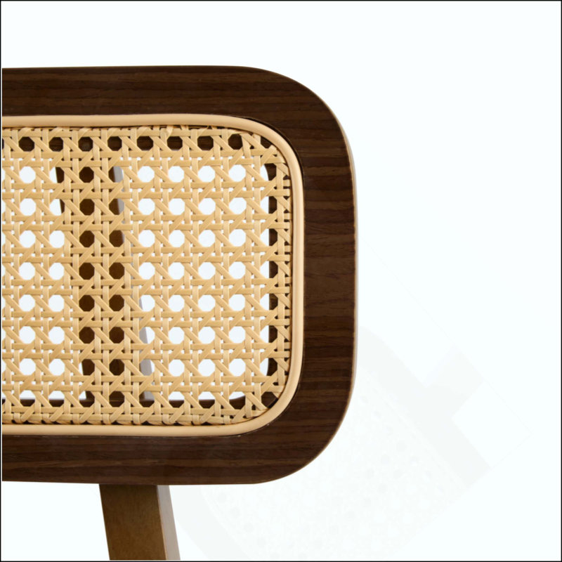 Tabouret de bar d'intérieur en bois, fini, ensemble de 2, Brun