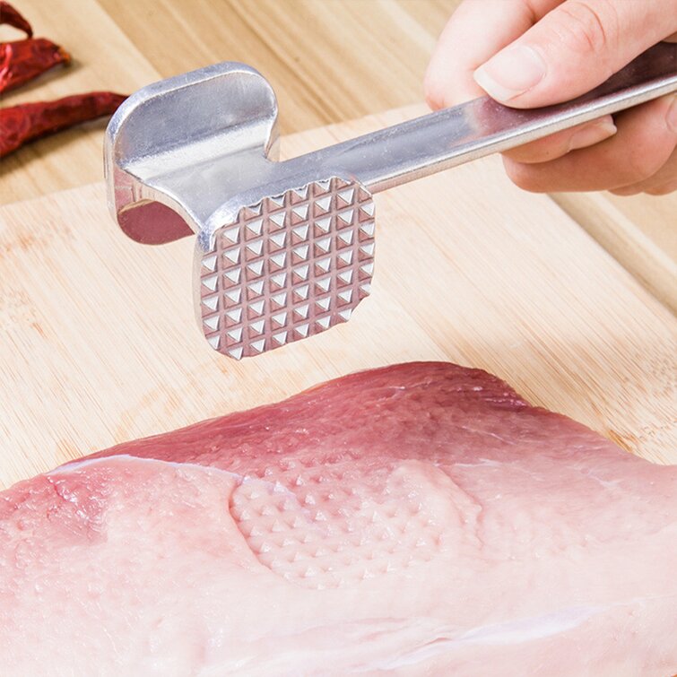 BONYOUN Professional-Grade 305 Stainless Steel Kitchen Meat Masher,  Dishwasher-Safe Meat Pounder Flattener