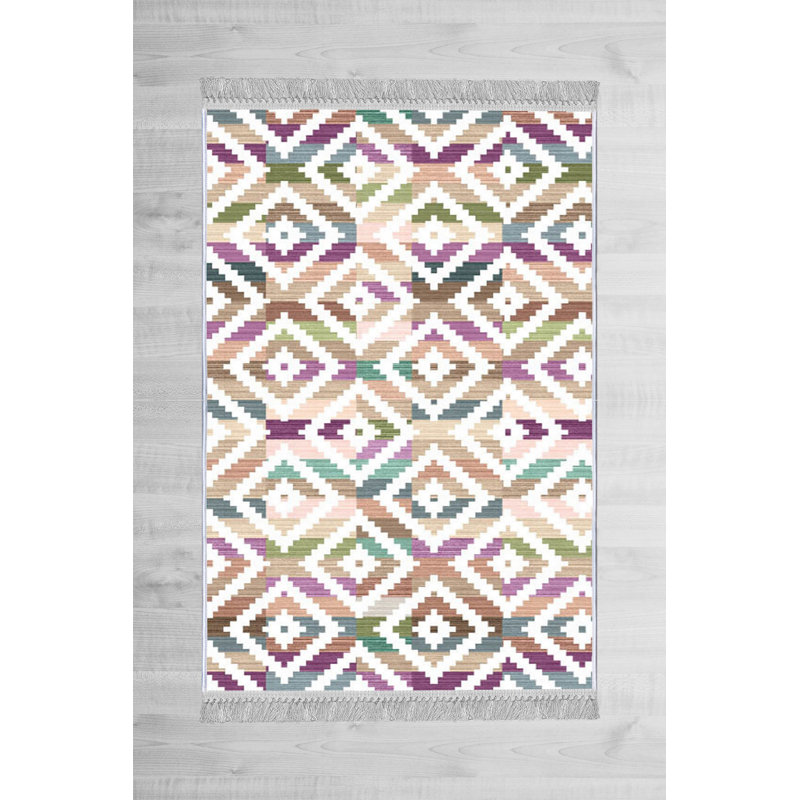 Albarado Geometric Wool Area Rug, Rectangle 180 x 280cm