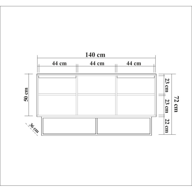 Aurora  140cm Sideboard