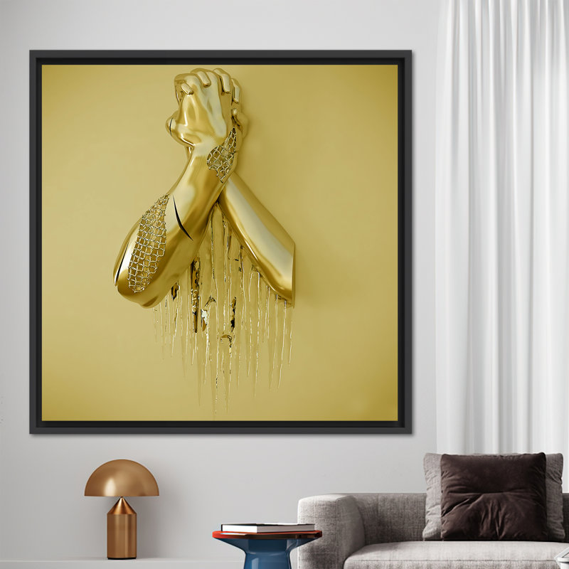 Print on Canvas, Black Floater Framed, 30 cm H x 30 cm W