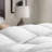 Lucid All-Season Down Alternative Comforter with Duvet Loops and Box Stitching, White, Oversized King-160939098-162298162