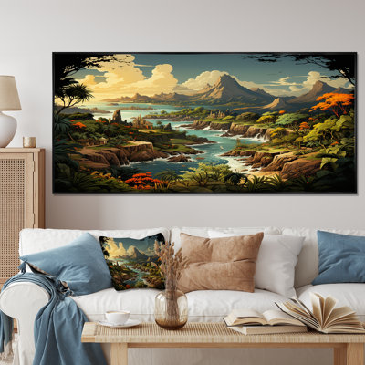 Vintage Tropical Coastline Paradise III - Coastal Tropical Wall Art