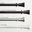 Markus Exclusive Home Wilton 1" Window Curtain Rod and Finial Set, Adjustable-52869392-52869395