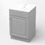 Ensemble de meuble-lavabo simple 20 po avec plateau en céramique-253644473