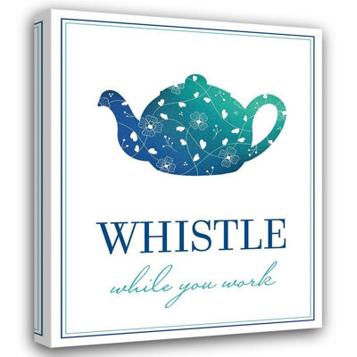 Red Barrel Studio® McFarland, Leslie Gallery Wrapped Canvas Art Titled: Whistle While You Work