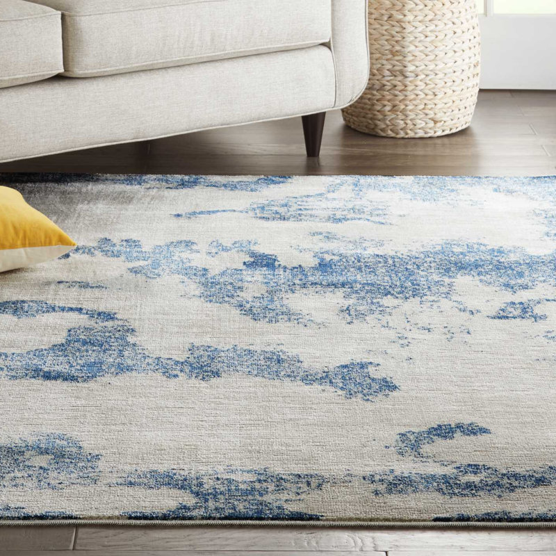 Schooley Abstract Indoor Rug, Rectangle 4' x 6'