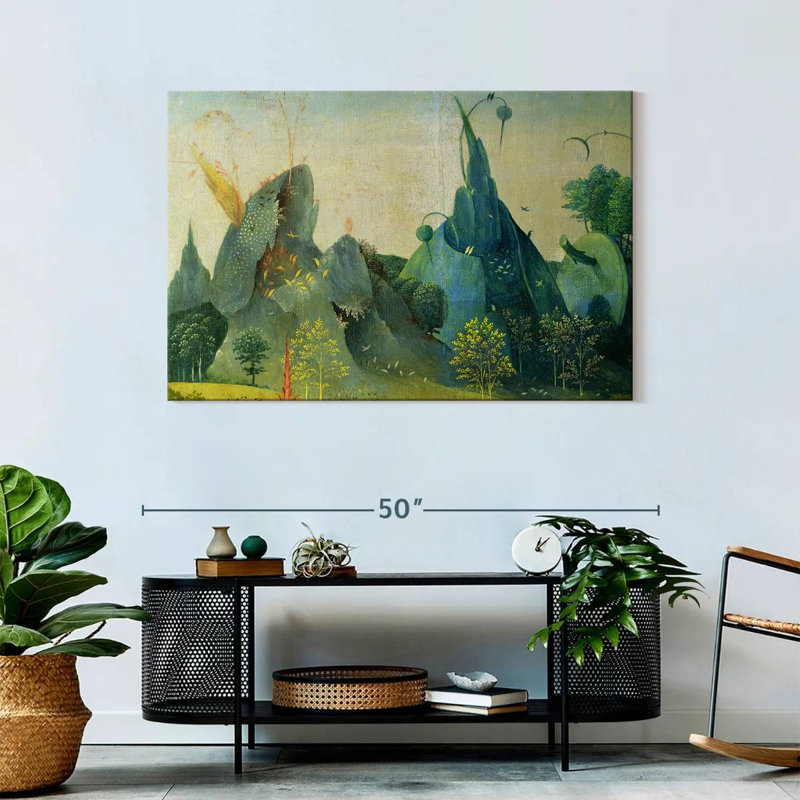 Kelan, le jardin des délices terrestres II, H 30 po x l 45 po